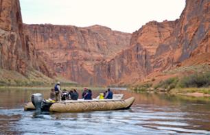 Motor Boat Rafting on the Colorado at Glen Canyon and Horseshoe Bend - Half Day Departing from Page