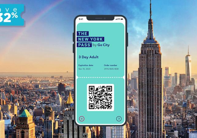 New York Pass – Access to Over 120 Attractions – Valid from 1, 2, 3, 4, 5, 6,  7 or 10 days (Go City)