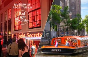 2in1: Amsterdam canal cruise & ticket to Red Light Secrets