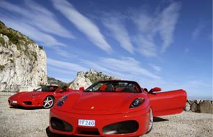 Baptême en Ferrari/Lamborghini : tour privé d’1H  – Pilote ou Co-pilote - Au départ d’Eze (à 30mn de Nice)