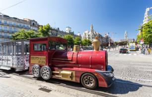 Explore Porto on the little train and enjoy a guided tour of the Real Companhia Velha wine cellar