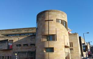 Visite guidée privée d'une demi-journée du National Museum d'Écosse et de la Scottish National Gallery - En Français