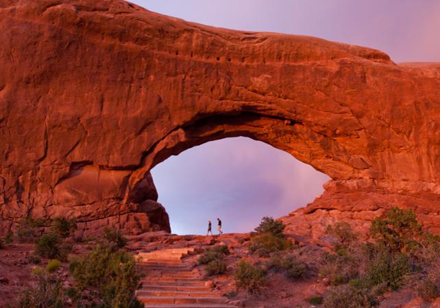 Moab Excursion Au Parc National Des Arches Au Coucher Du