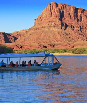Tour en jet boat au coucher du soleil sur le Colorado avec dîner - Moab