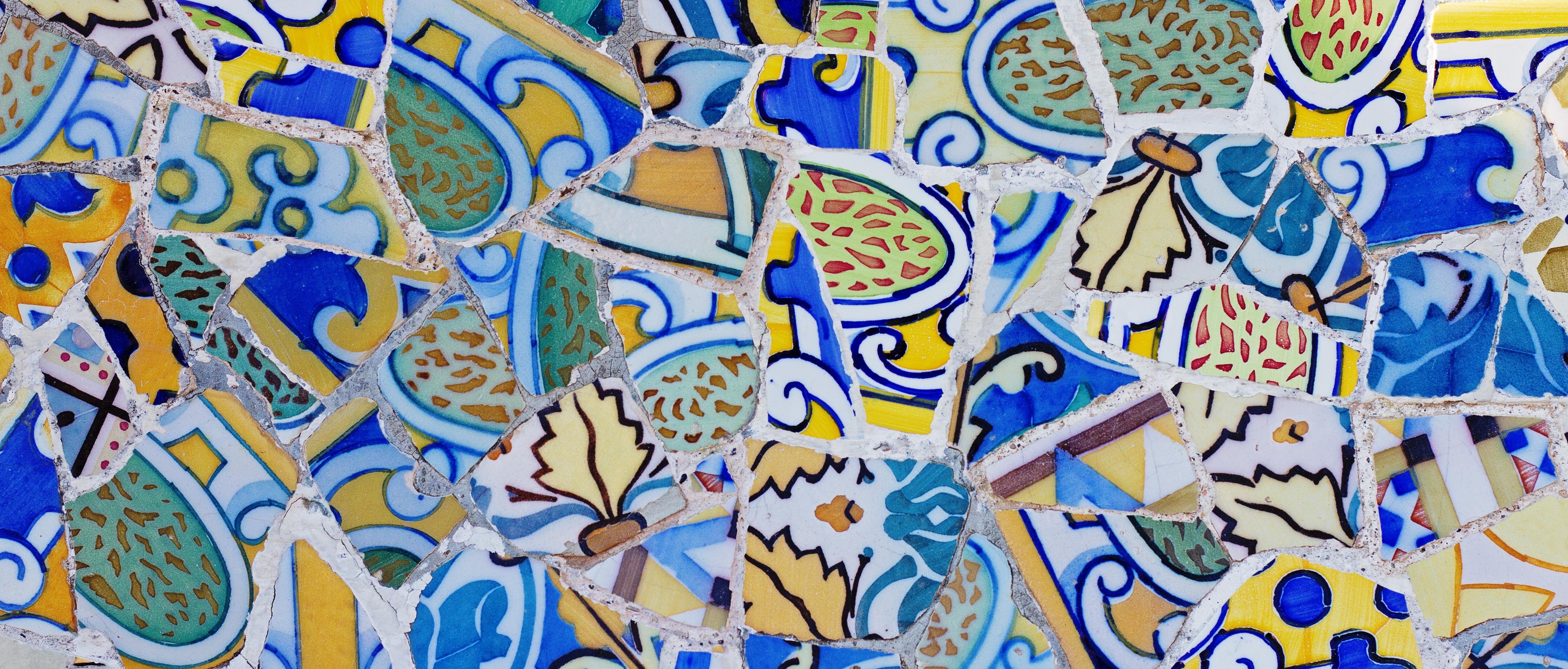Seminário de criação de mosaicos no estilo de Gaudí