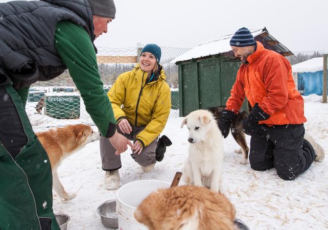 Séjour 4 jours et 3 nuits au cœur du Yukon : hébergement, chien de traineau, motoneige, réserve naturelle & pêche sur glace – Au départ de Whitehorse