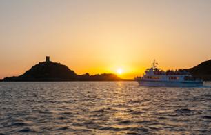 Croisière aux Îles Sanguinaires au coucher du soleil avec apéritif – Au départ d’Ajaccio et Porticcio