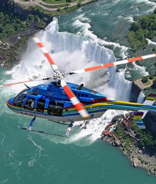 Survol en hélicoptère des Chutes du Niagara – Départ côté canadien