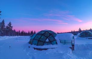 Expérience de sauna en verre traditionnel & Chasse aux aurores boréales - Au départ de Rovaniemi