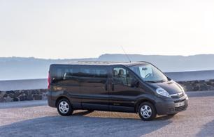 Shared shuttle transfer from Santorini port or airport to your hotel