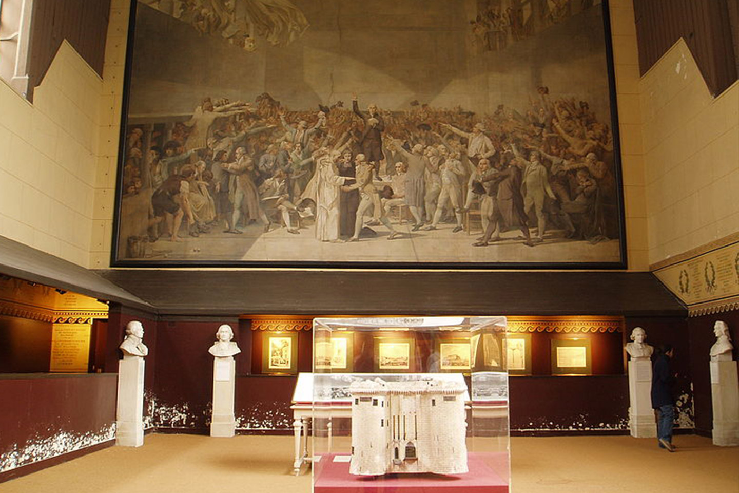 The french court at Versailles stock image