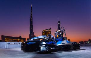 Session de E-Kart sur le rooftop du Dubai Mall Zabeel