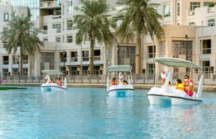 Kayak, pedalo, or motorboat rental at Burj Lake and fountain show - Dubai