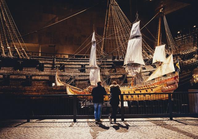 Visite guidée privée à pied de la vieille ville de Stockholm et du musée Vasa - en français
