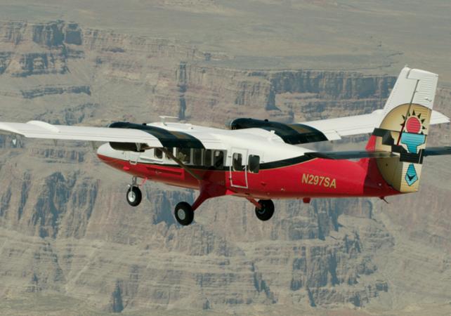 Survol en avion du Grand Canyon (20 min) – Au départ du Grand Canyon West Rim (plateau ouest)