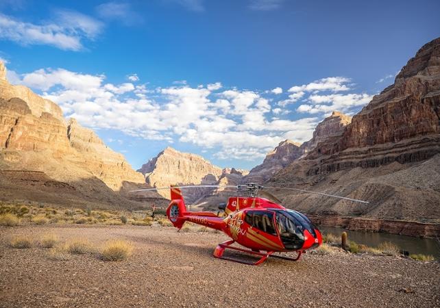 Survol Premium en hélicoptère: Grand Canyon avec pique-nique au sol + barrage Hoover & Las Vegas - depuis Las Vegas