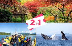 Croisière d'observation des baleines depuis Vancouver jusqu'à Victoria + Visite des Jardins Butchart  (aller/retour)