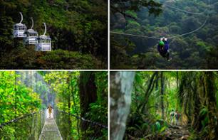 Ultimate Explorer: Cable Car, Zip-line, Suspension Bridge and Rainforest Walk – Near Braulio Carrillo National Park