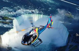 Helicopter flight over Niagara Falls - Departure on the US side