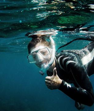 Apnea Initiation or Swimming with Flippers/Mask/Snorkel – 20 minutes from Central Nice