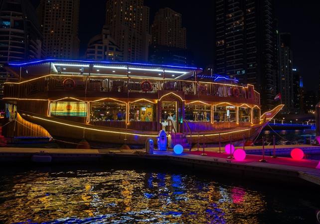 Dîner-croisière à bord d'un Dhow / boutre traditionnel (voilier arabe) - Creek ou Marina - Dubai