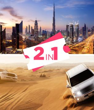 2-for-1 offer: Burj Khalifa + 4x4 desert safari ticket - Dubai