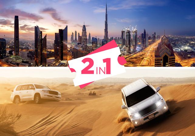 2-for-1 offer: Burj Khalifa + 4x4 desert safari ticket - Dubai