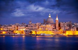 Visite nocturne de Malte - La Valette, les 3 cités et Mdina - départ/retour hôtel