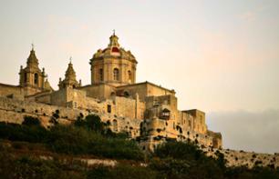 Excursion guidée d'une journée en français: Mdina et le centre de l'île de Malte (jardins de San Anton, Ta’Qali, Dôme de Mosta) - Transfert & déjeuner inclus