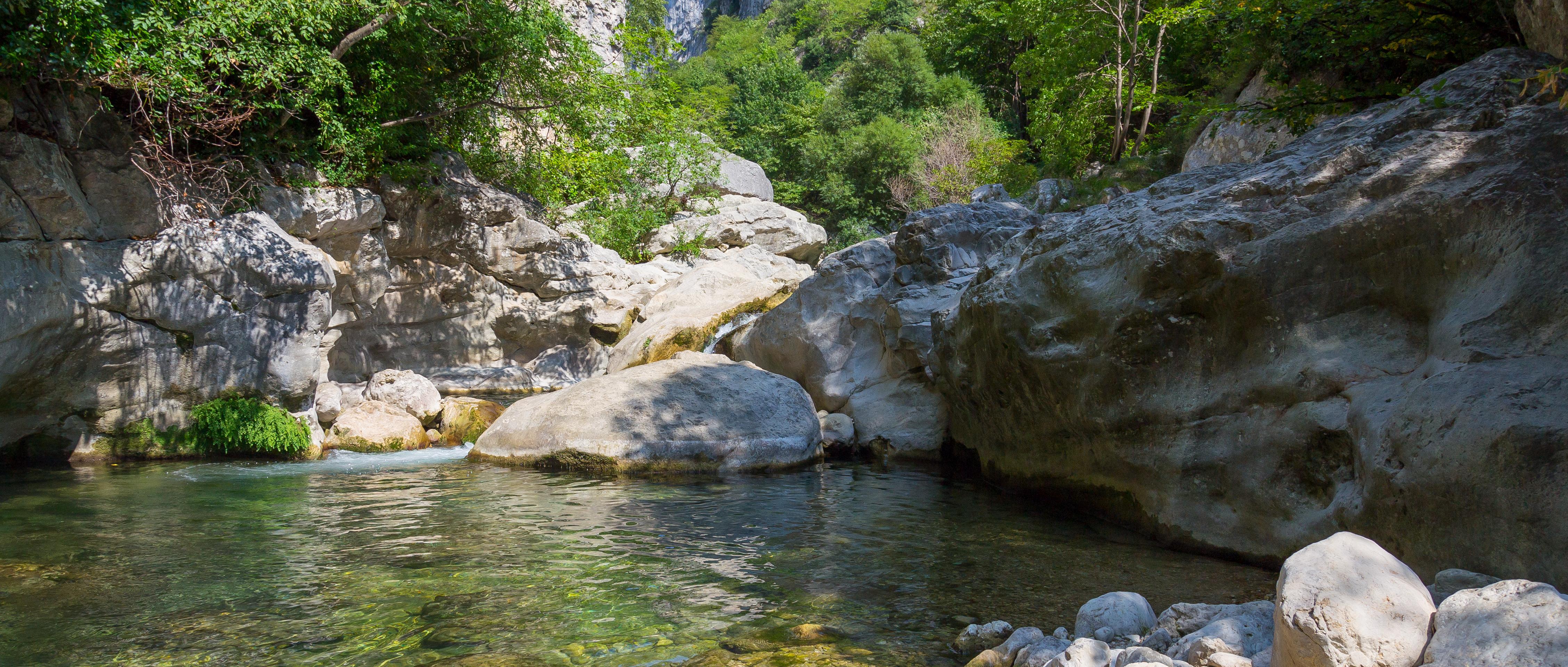 River Hiking in the Loup Gorges – Departing from Gourdon (40 mins from Grasse)