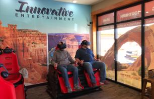Expérience de réalité virtuelle : Survol des parcs nationaux en hélicoptère et/ou Chasse au trésor en chariot de mine - Bryce Canyon
