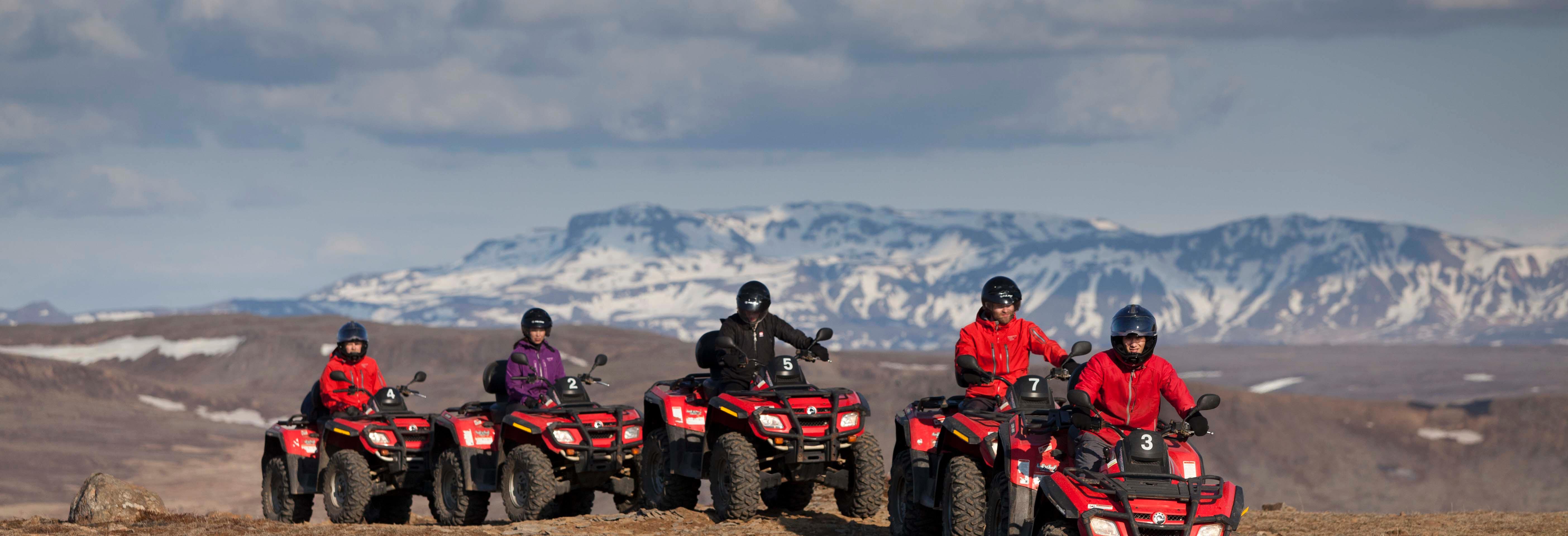 Quad bike safari in the mountains of Iceland - departure from your hotel in Reykjavik