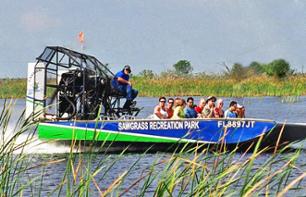 Tour en airboat dans les Everglades & Visite du parc Sawgrass (à 40 mn de Miami / à 20 mn de Fort Lauderdale)