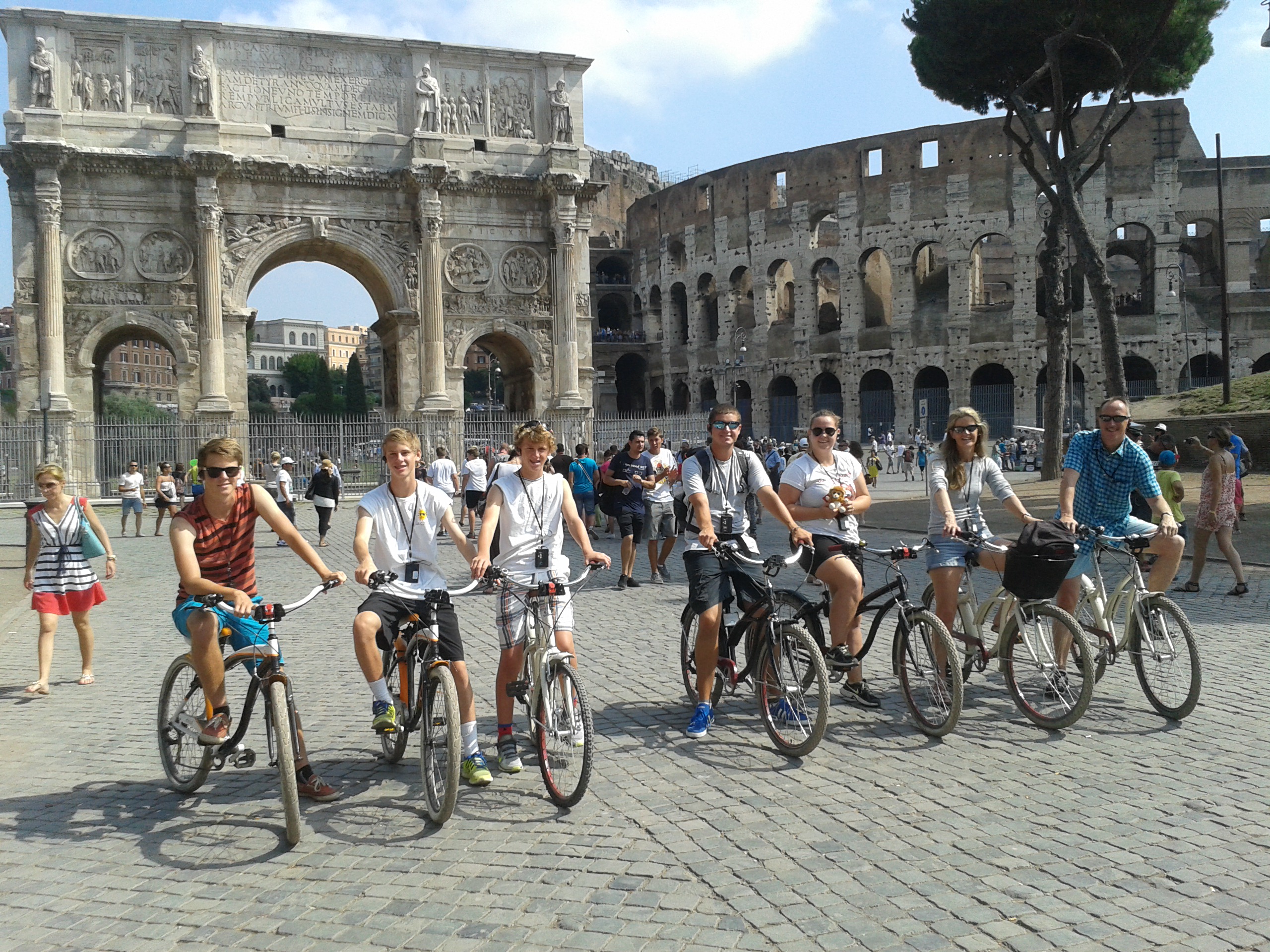 Visite guidée de Rome à vélo - dégustation de glace incluse