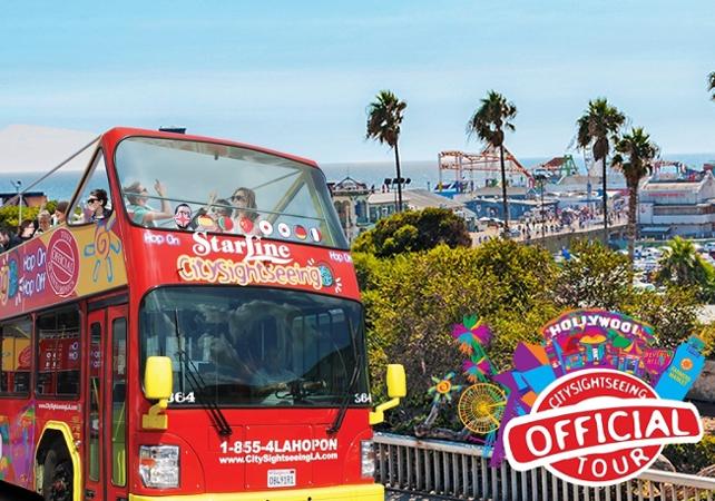 Visita à Los Angeles em ônibus de turismo com múltiplas paradas – Passe transporte 1, 2 ou 3 dias