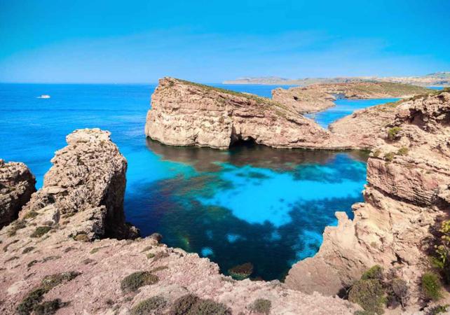 Croisière vers l’île de Comino & Blue Lagoon - au départ de Malte