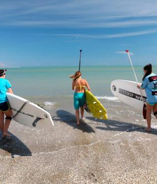 Stand-up Paddle Class in the Sea in Venice – Beginner's level