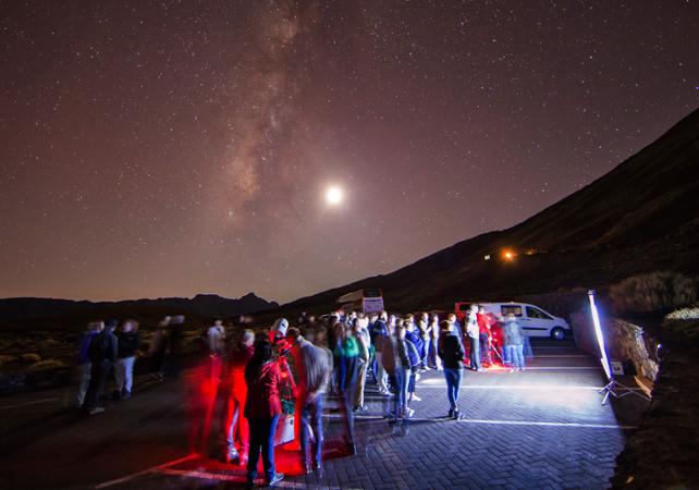 Tenerife: Excursion au Teide au coucher du soleil et observation des étoiles - Transferts, téléphérique et pique-nique inclus
