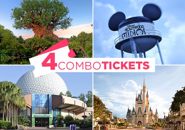 Billet Walt Disney World Orlando – 2 jours/ 2 parcs, 3 jours/ 3 parcs ou 4 jours/ 4 parcs