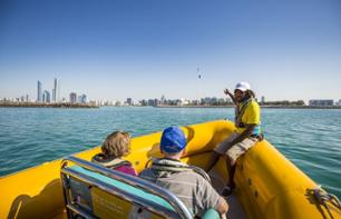 Croisière en Zodiac Yellow Boats à Abu Dhabi - Circuit Corniche et île Maya (1h40)