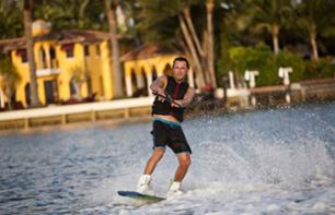 Sesiones de deportes acuáticos en Miami Beach: esquí, esquí acuático sobre tabla, boya remolcada y surf acuático