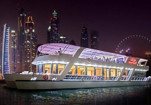 Croisière en yacht dans la Marina de Dubai - Au coucher de soleil ou au dîner